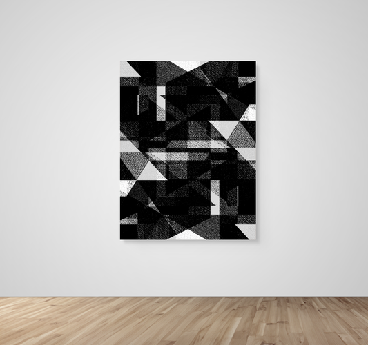 fractal-noir Posters, Prints, & Visual Artwork 53x72 Canvas Roll