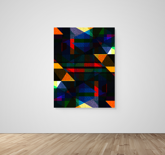 fractal-color-dark Posters, Prints, & Visual Artwork 53x72 Canvas Roll