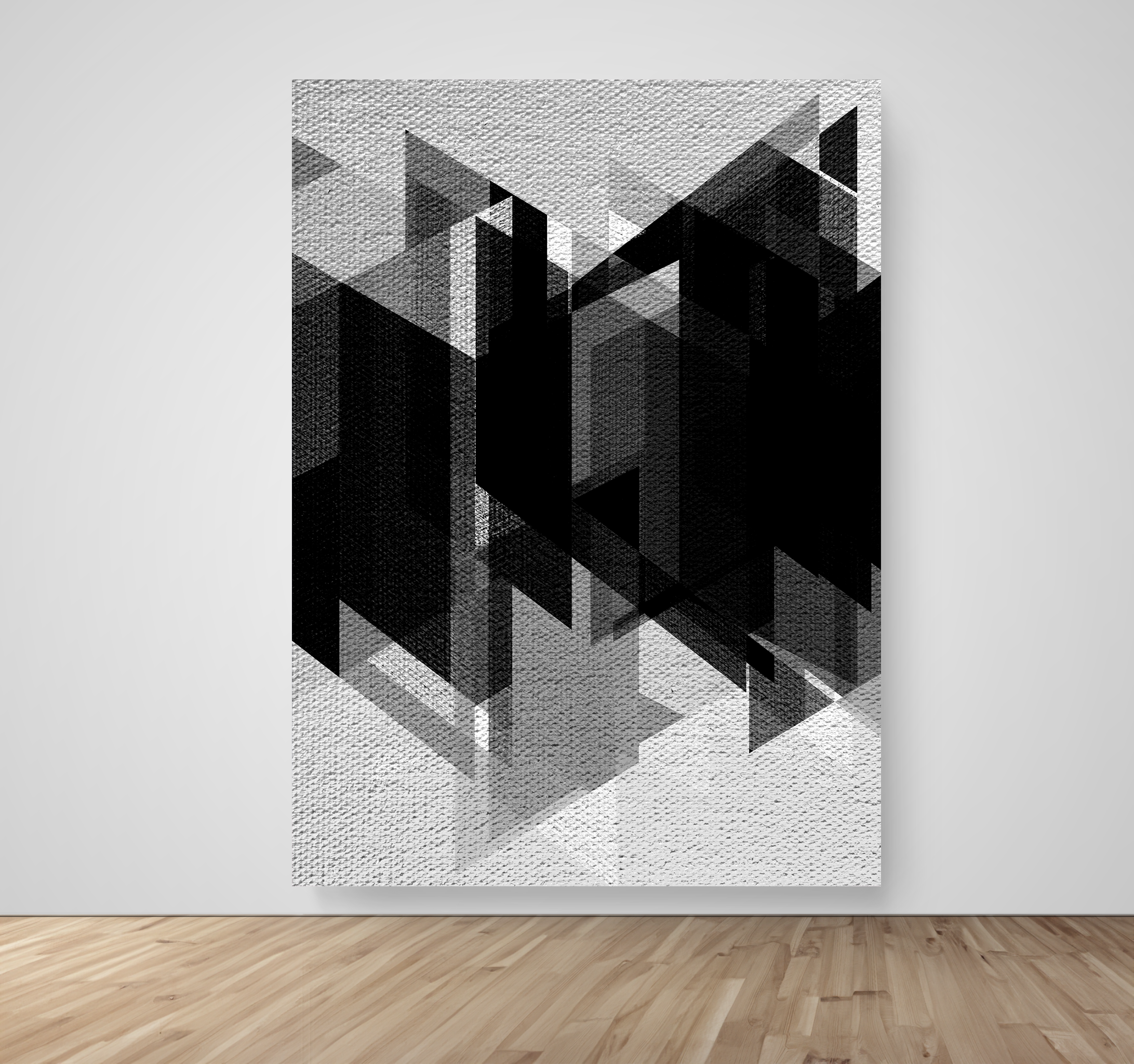 Noir Mosaic no2 24x36 Gallery Wrapped Canvas – VividWalls