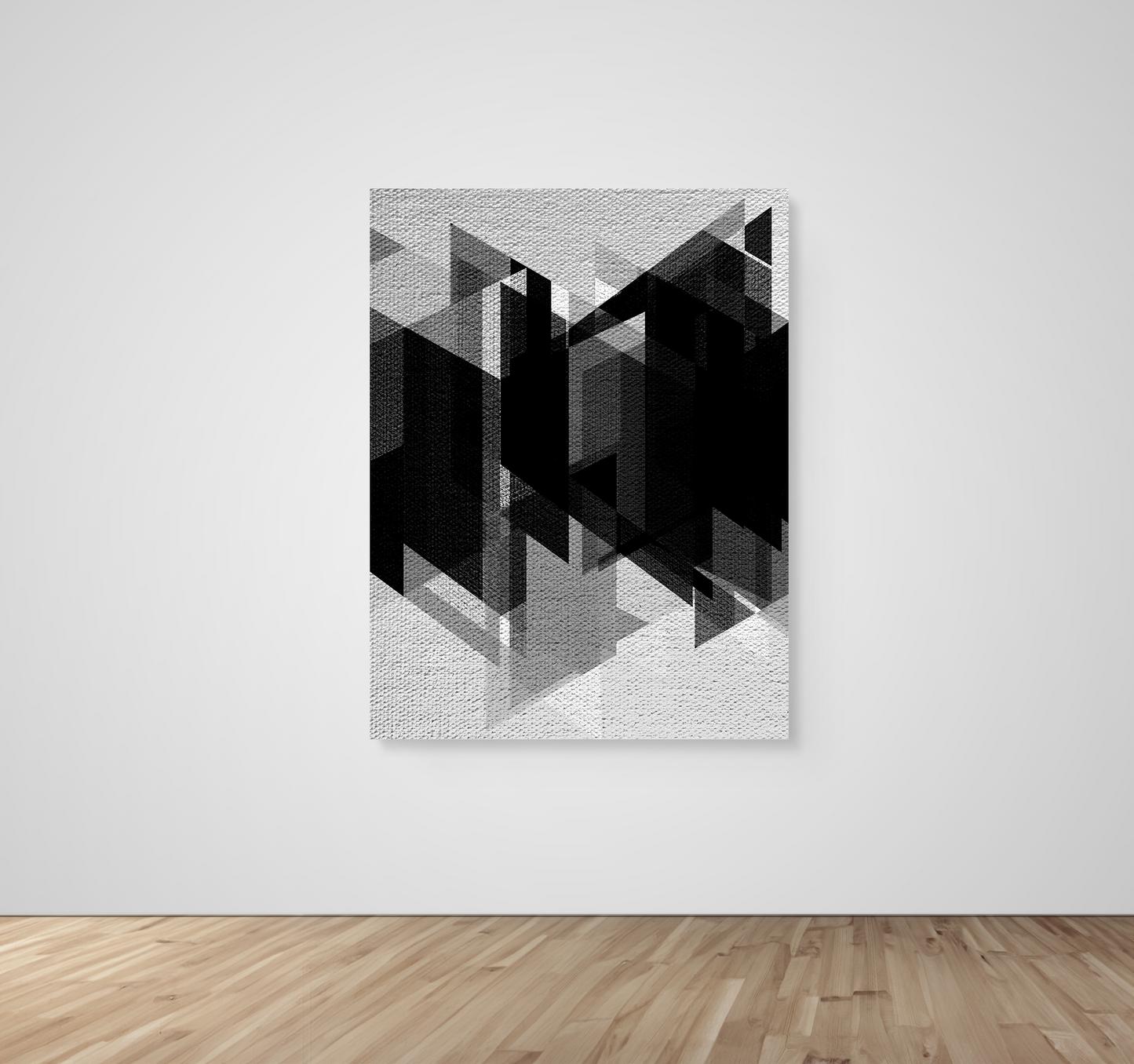 Abstract Art, Wall Art, Ready-To-Hang, Noir Mosaic no2, Mosaic, Frame Size-36x48, Frame Color-NA,Frame Style-Thin Floating Frame, VividWalls, Artwork