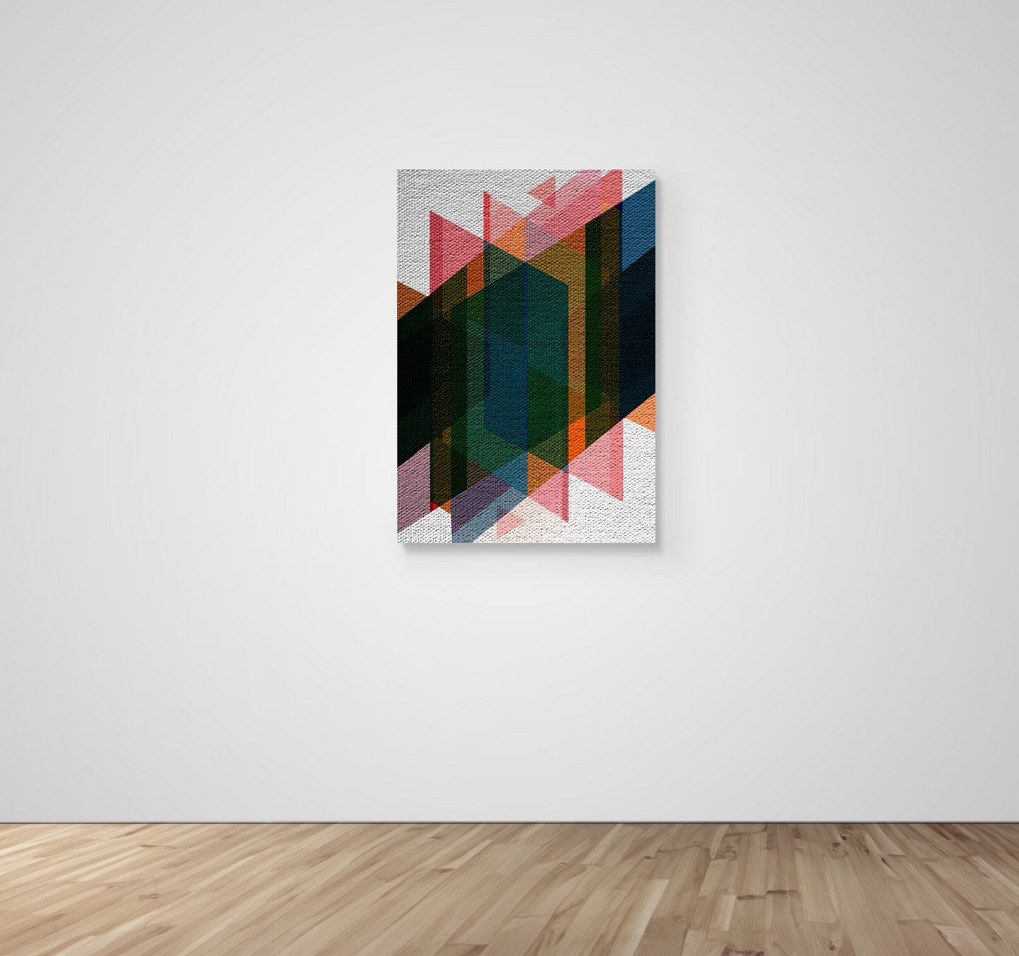 Abstract Art, Wall Art, Ready-To-Hang, Earthy Weave, Vivid Layers, Frame Size-24x36, Frame Color-NA,Frame Style-Thin Floating Frame, VividWalls, Artwork