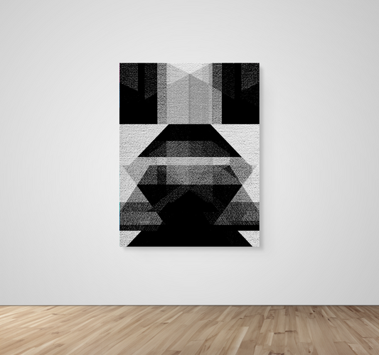 monochrome-kimono Posters, Prints, & Visual Artwork 53x72 Canvas Roll