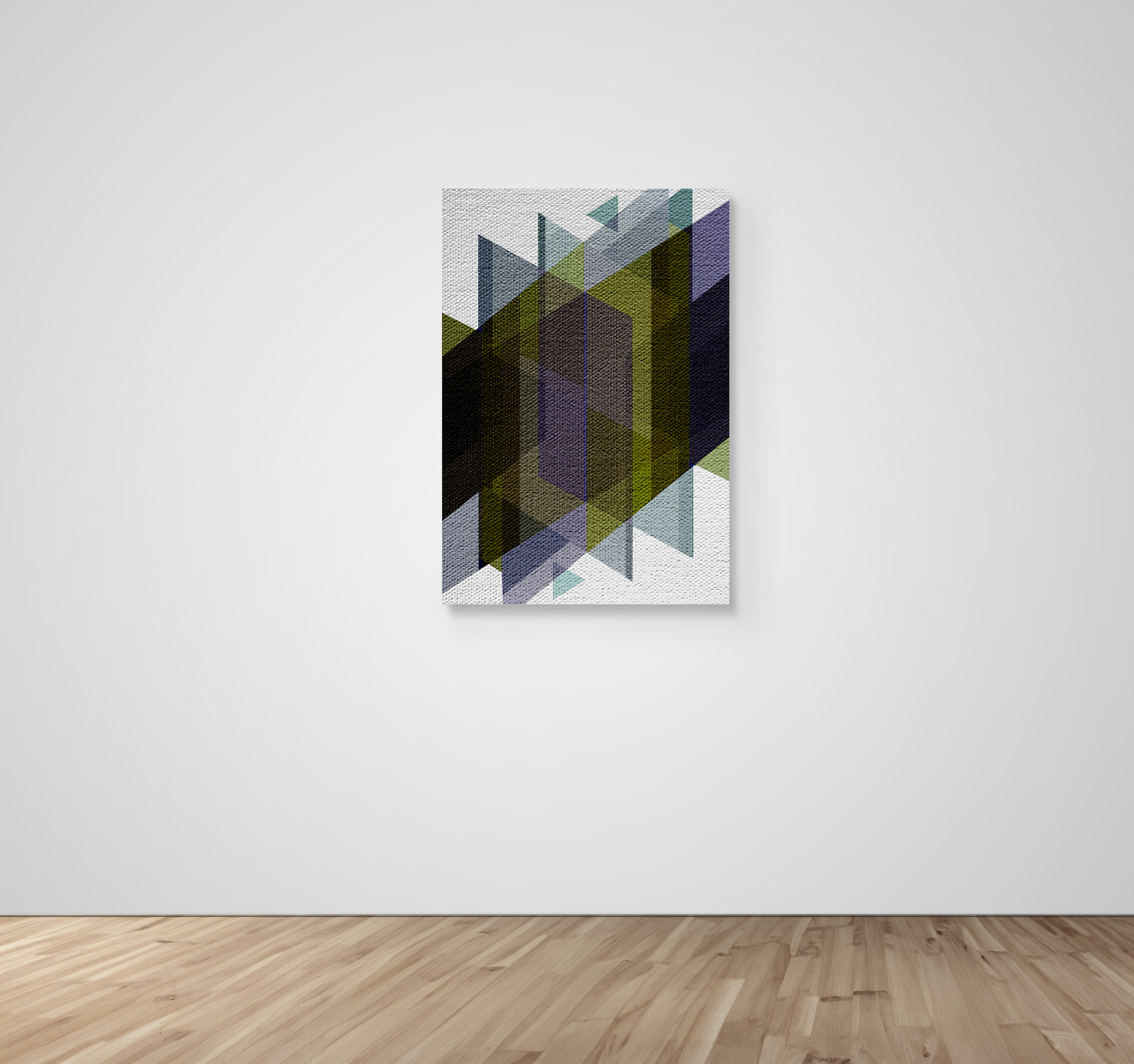 Abstract Art, Wall Art, Ready-To-Hang, Olive Weave, Vivid Layers, Frame Size-24x36, Frame Color-NA,Frame Style-Thin Floating Frame, VividWalls, Artwork