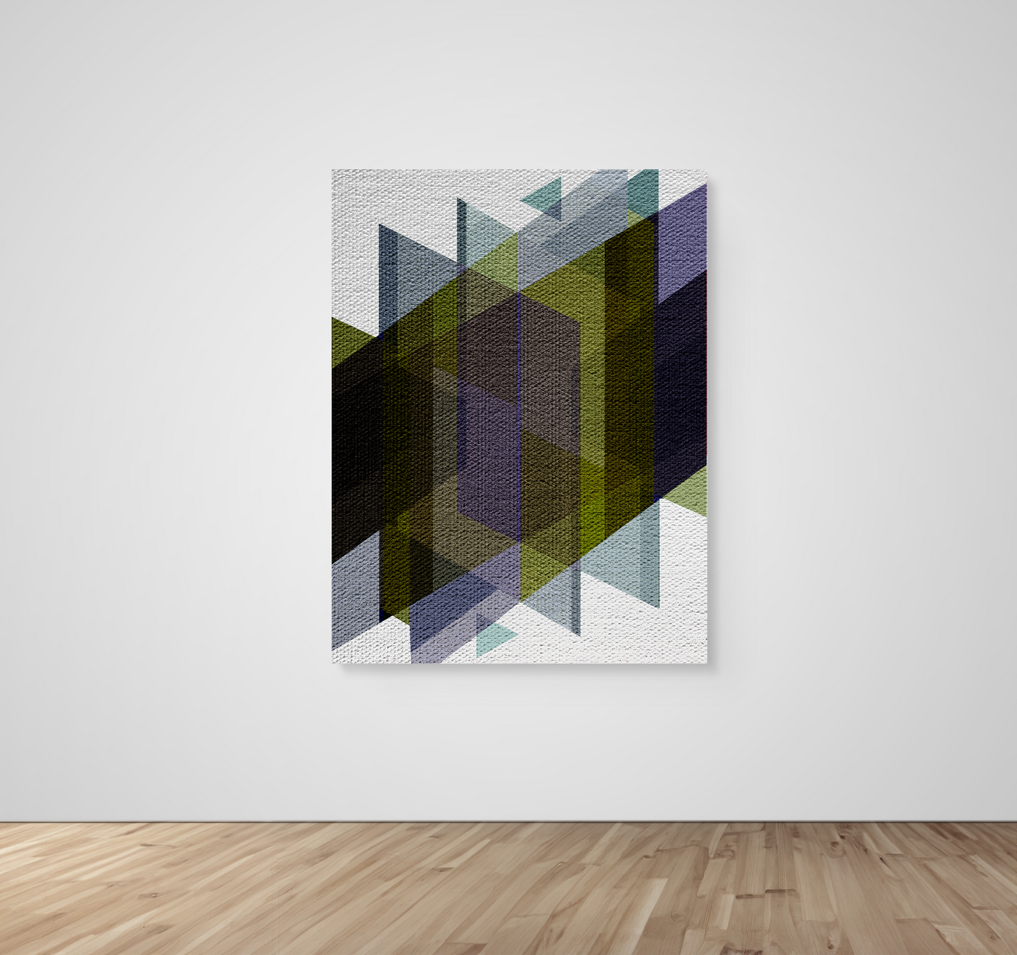 Abstract Art, Wall Art, Ready-To-Hang, Olive Weave, Vivid Layers, Frame Size-36x48, Frame Color-NA,Frame Style-Thin Floating Frame, VividWalls, Artwork