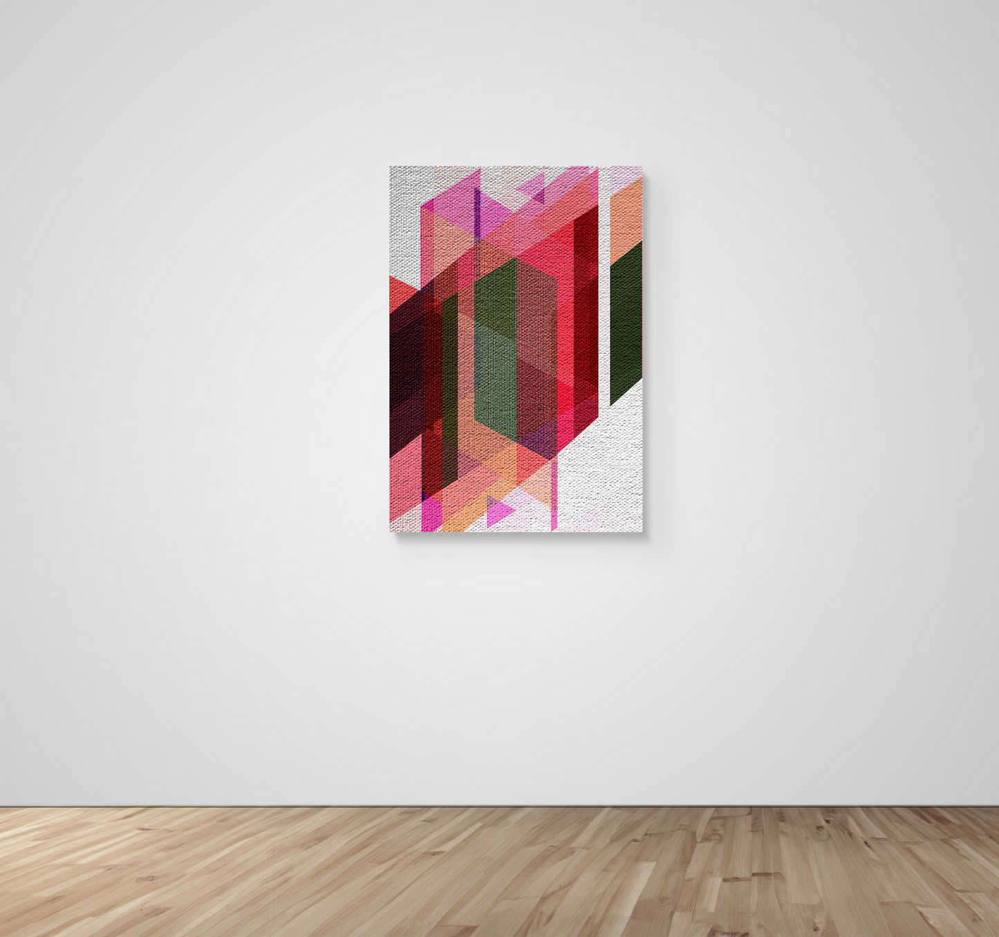 Abstract Art, Wall Art, Ready-To-Hang, Pink Weave, Vivid Layers, Frame Size-24x36, Frame Color-NA,Frame Style-Thin Floating Frame, VividWalls, Artwork