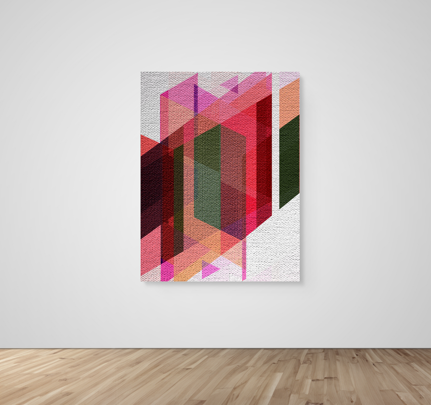 Abstract Art, Wall Art, Ready-To-Hang, Pink Weave, Vivid Layers, Frame Size-36x48, Frame Color-NA,Frame Style-Thin Floating Frame, VividWalls, Artwork