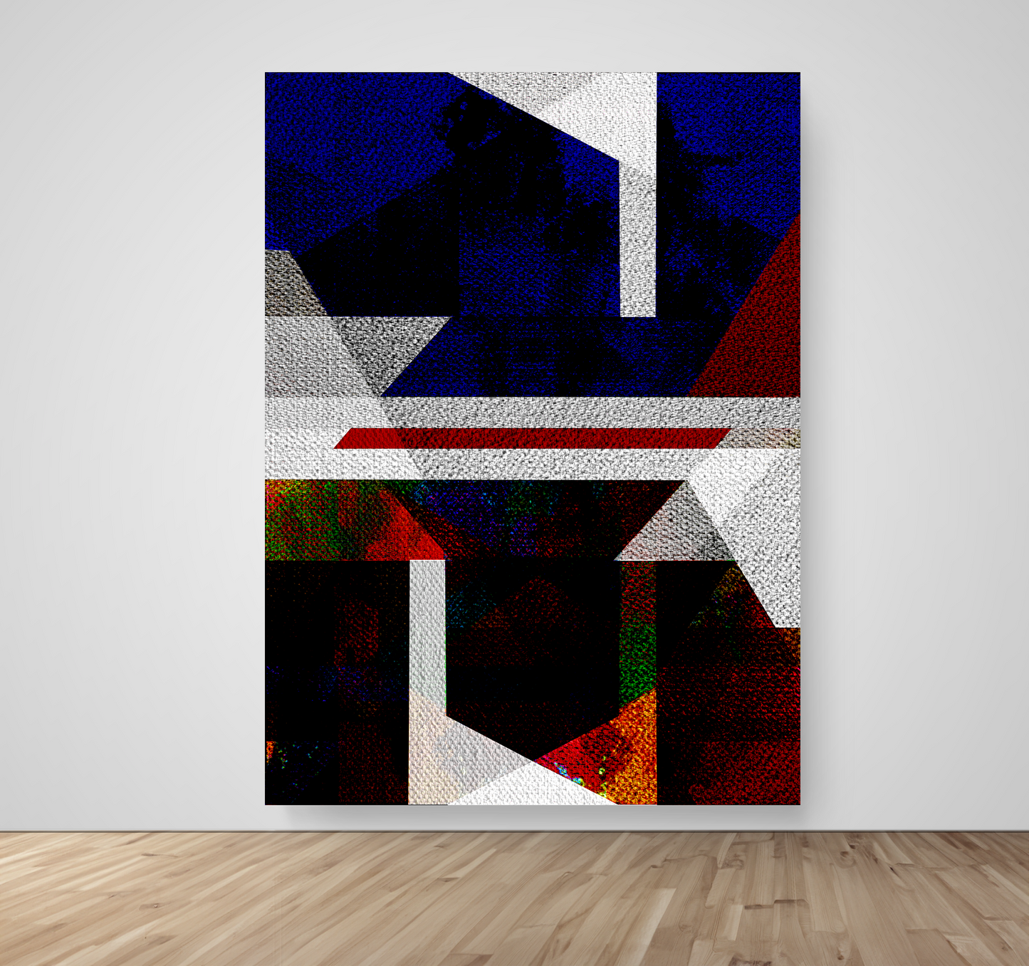 Abstract Art, Wall Art, Ready-To-Hang, Space & Form no3, Resonant Structure, Frame Size-53x72, Frame Color-NA,Frame Style-Thin Floating Frame, VividWalls, Artwork