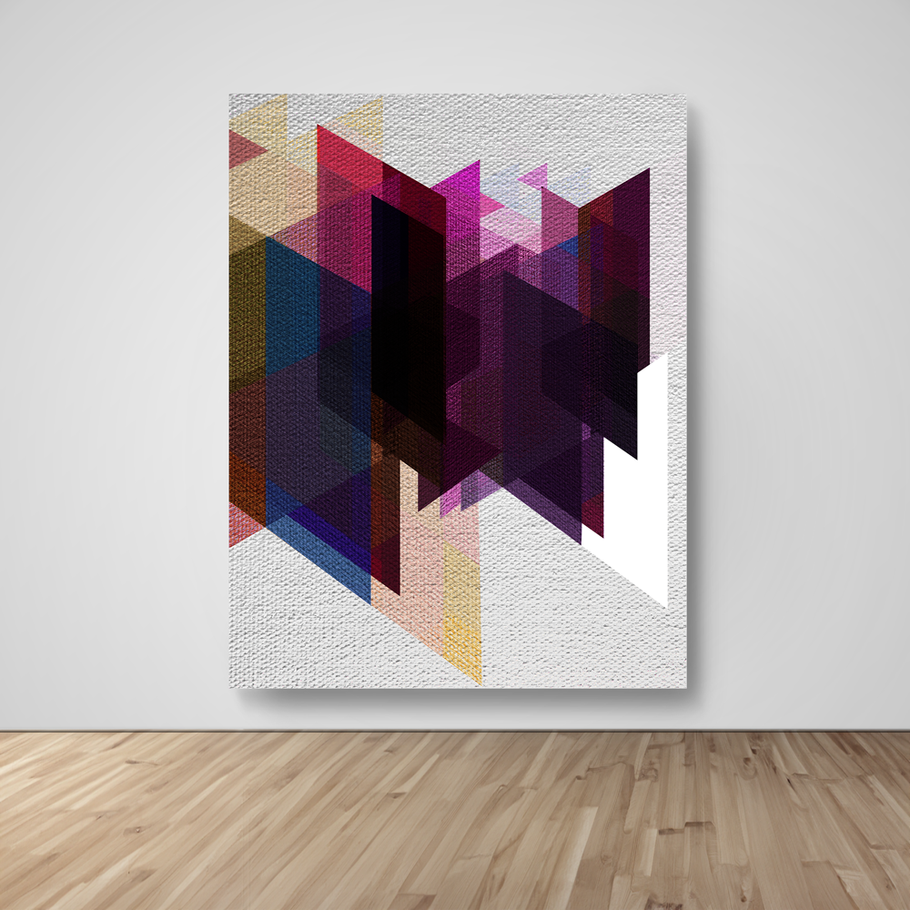 vivid-mosaic-no1 Posters, Prints, & Visual Artwork 36x48 Gallery Wrapped Stretched Canvas