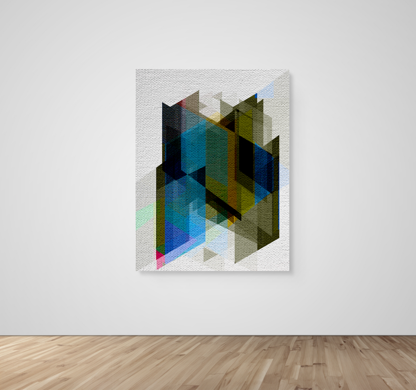 Abstract Art, Wall Art, Ready-To-Hang, Vivid Mosaic no4, Mosaic, Frame Size-36x48, Frame Color-NA,Frame Style-Thin Floating Frame, VividWalls, Artwork